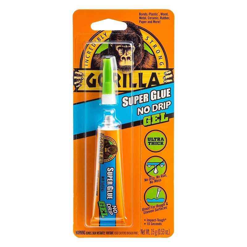Gorilla® No Drip Gel Super Glue