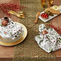 DII® Holiday Sprigs Printed Napkin Set, 6ct.