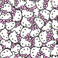 Hello Kitty® Packed Pink Bow Cotton Fabric 