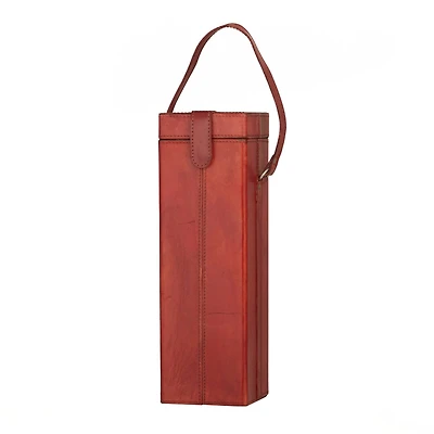 Red Modern Wine Holder, 5" x 5" x 15"