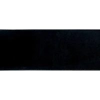 3.5" x 25ft. Black Wired Velvet Ribbon by Celebrate It®