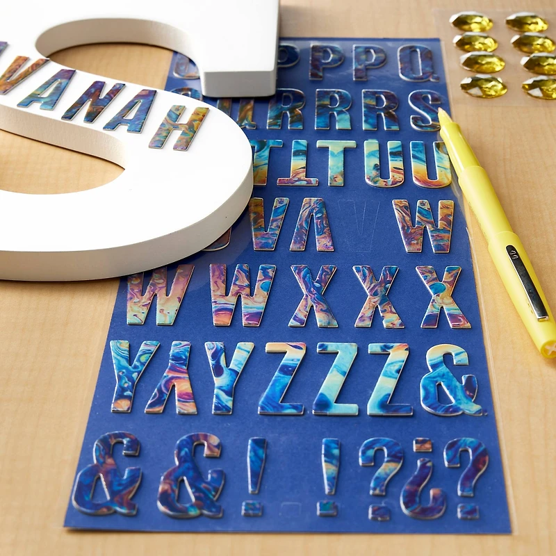 Oil Slick Chipboard Stickers by Recollections™