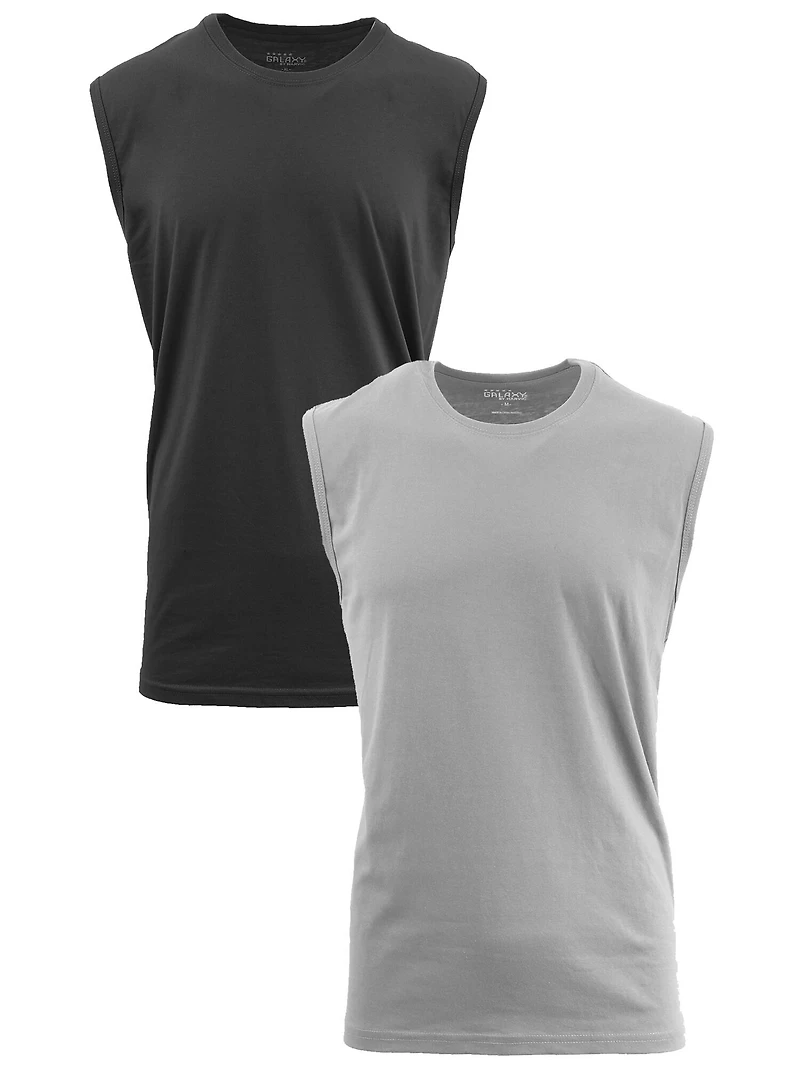 Galaxy by Harvic Muscle Tank Men's T-Shirt 2 Pack