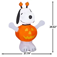 Airblown® Inflatable Peanuts® Snoopy in Pumpkin Outfit