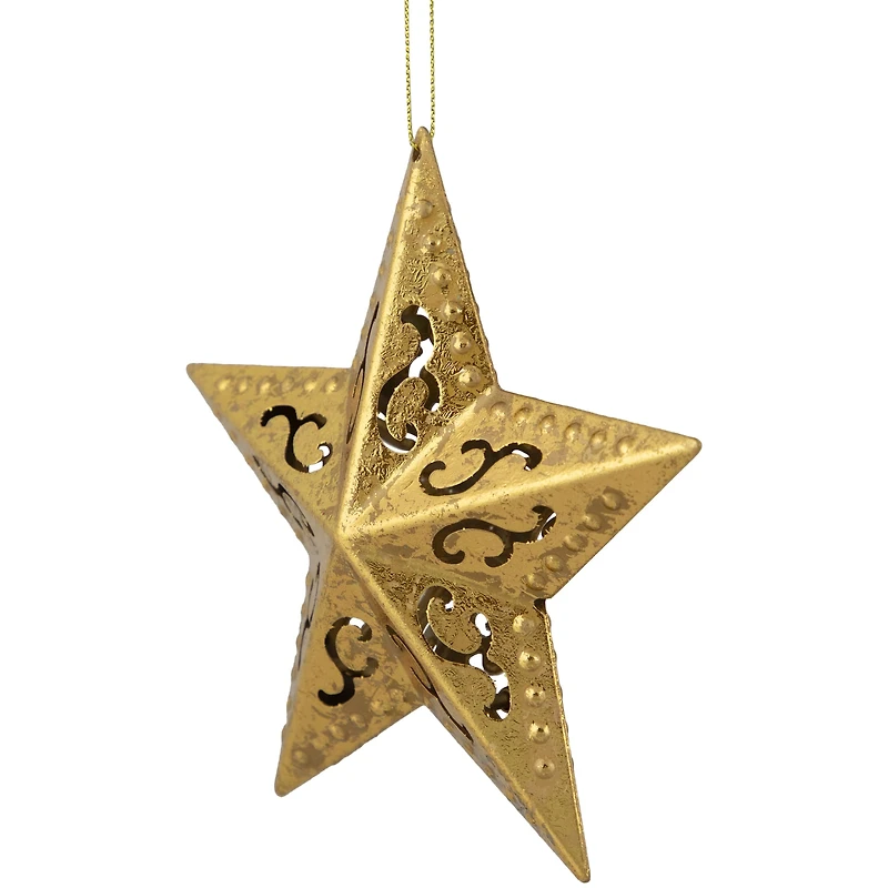 5.75" Gold Filigree Star Ornament
