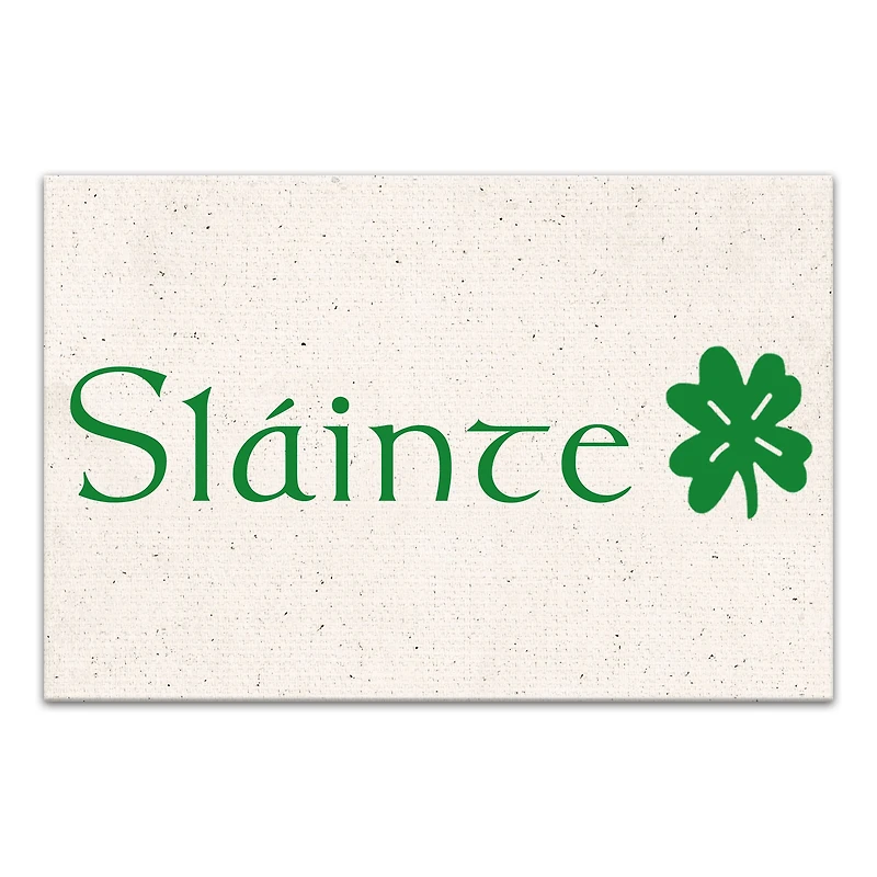 Slainte 18" x 12" Canvas Wall Art