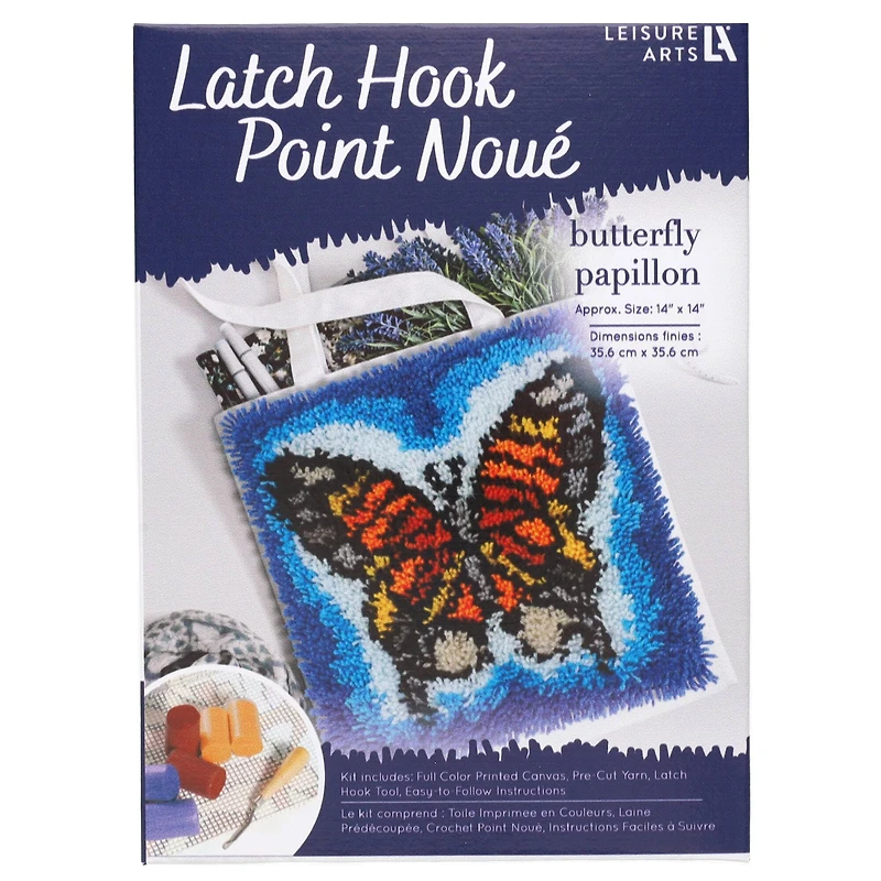 Leisure Arts® Butterfly Latch Hook Kit