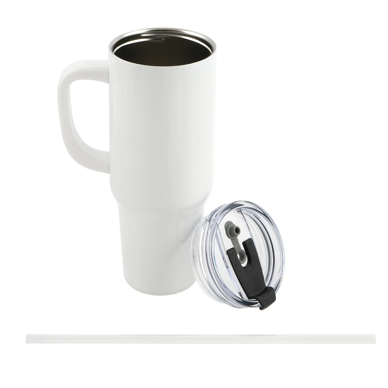 40oz. Stainless Steel Sublimation Tumbler with Handle by Make Market®