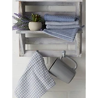 DII® Stonewash Mixed Pattern Blue Dishcloths, 5ct.