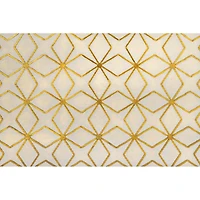 Gold Metal Modern Fireplace Screen