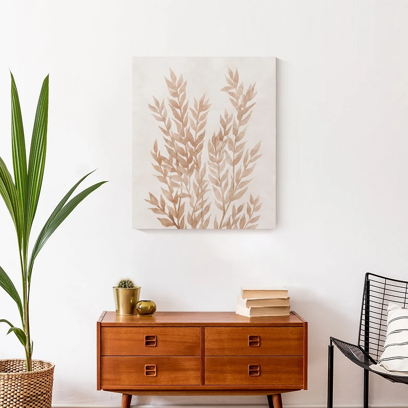 Brown Dried Florals 20" x 24" Canvas Wall Art