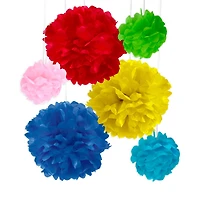 Rainbow Paper Pom-Pom Decorations Kit by Celebrate It™