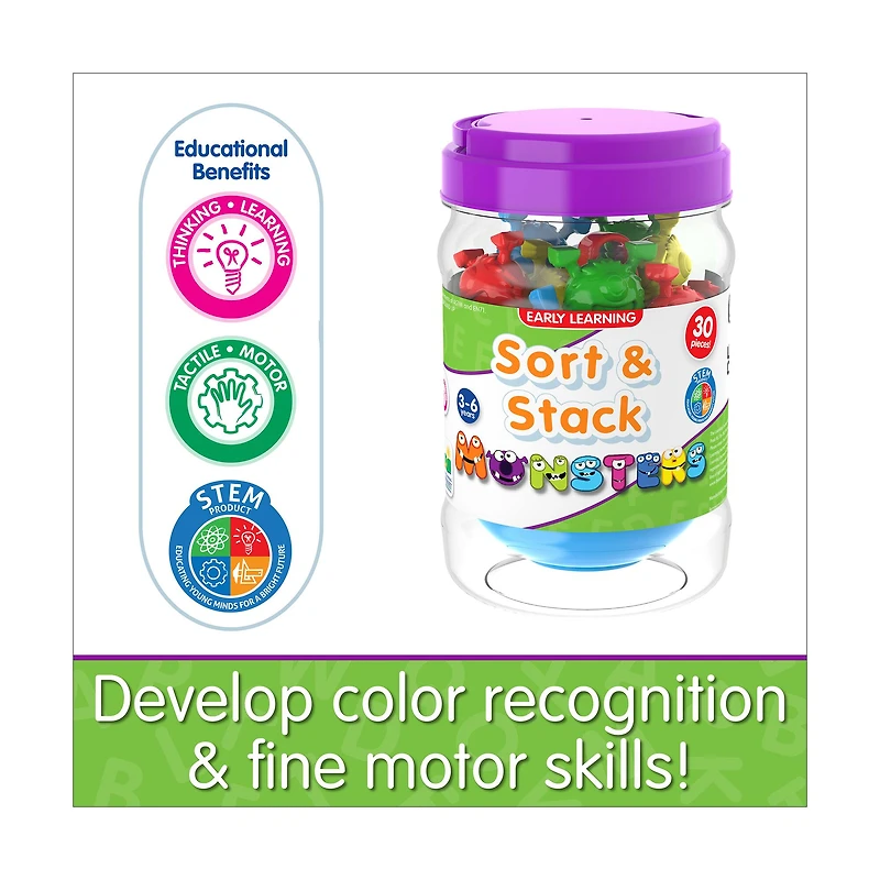 Early Learning - Sort & Stack Monsters