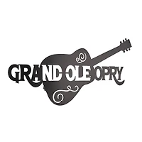 American Art Decor Grand Ole Opry laser Cut Guitar Metal Sign Featuring Back Lit LED - 36" x 17.6"