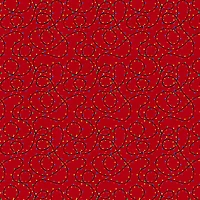 Fabric Editions Red Holiday Lights Cotton Fabric