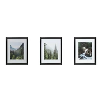 3 Pack Gallery™ 8" x 10" Black Frame with Mat by Studio Décor®