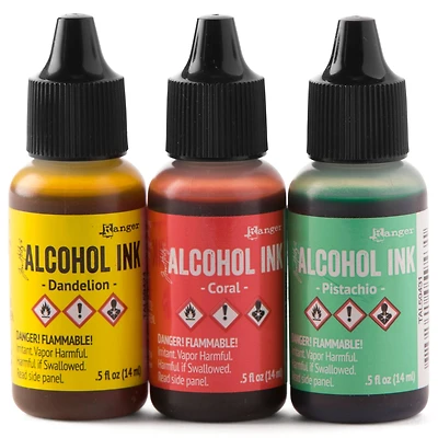6 Packs: 3 ct. (18 total) Ranger Tim Holtz® Alcohol Ink Kit, Key West