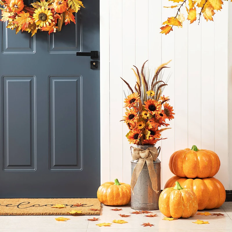 Glitzhome® 39.75" Fall Sunflower Leaf Potted Tree