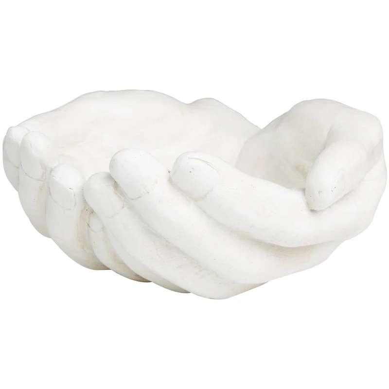 15" White Open Hands Sculpture
