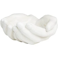 15" White Open Hands Sculpture