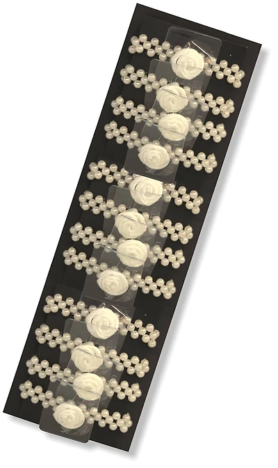 JAM Paper 3-Strand Pearl & Flower Bracelet