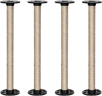NEX™ Brown Industrial Pipe Metal Table Legs, 4ct.