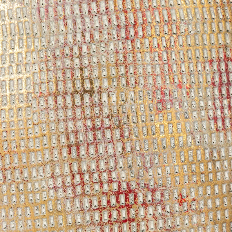 Hello Honey® 12" Metallic Gold Coastal Embossed Textured Stoneware Planter