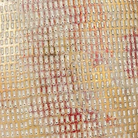 Hello Honey® 12" Metallic Gold Coastal Embossed Textured Stoneware Planter