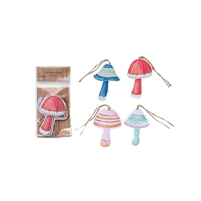 Hello Honey Multicolor Printed Paper Mushroom Gift Tags, 8ct.