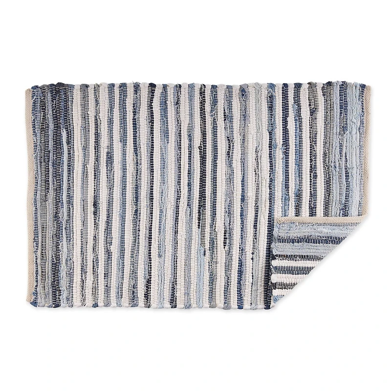 DII® Multi Denim Rag Rug, 2ft. x 3ft.
