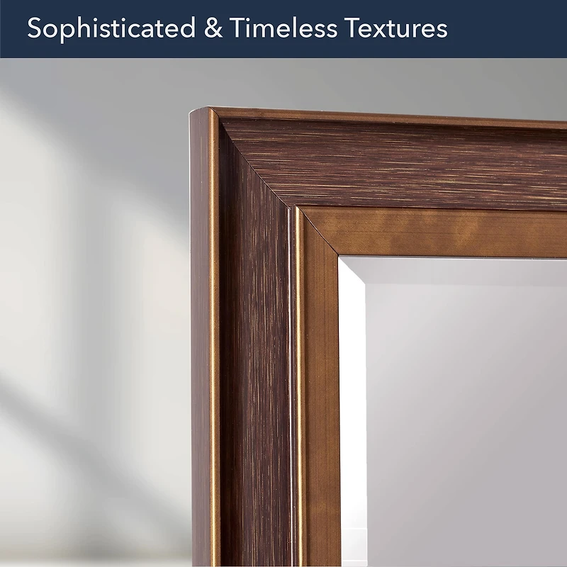 Head West 27.5" Bronze & Copper Oil-Rubbed Framed Wall Mirror