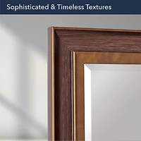 Head West 27.5" Bronze & Copper Oil-Rubbed Framed Wall Mirror