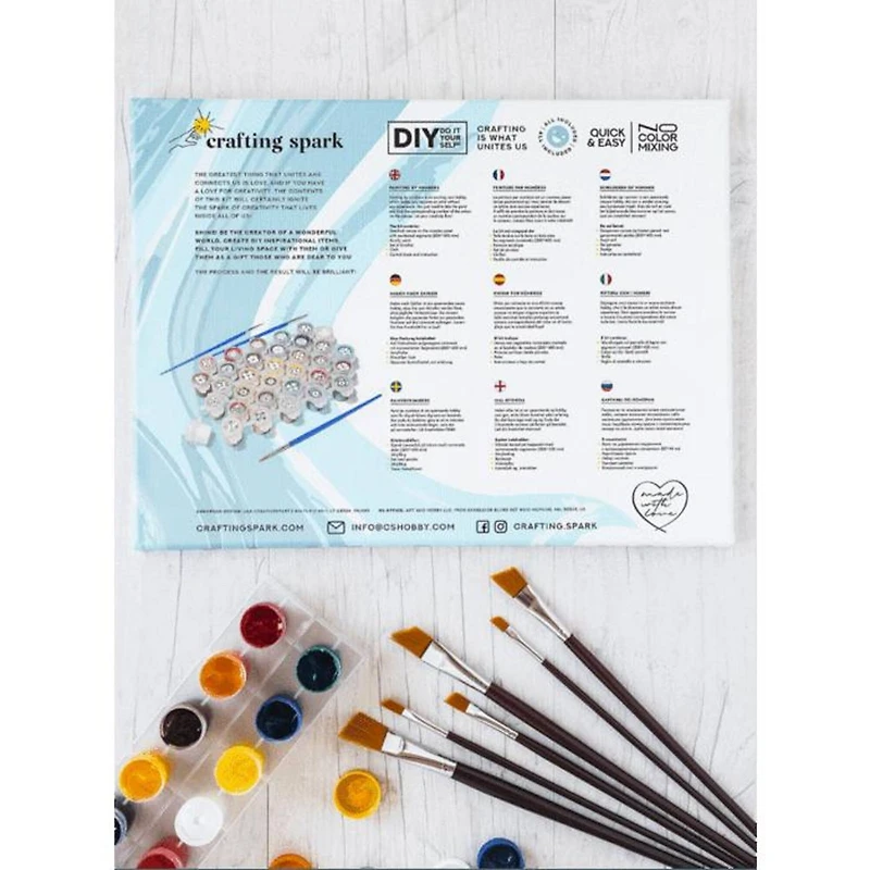 Crafting Spark Rain on Mars Painting by Numbers Kit