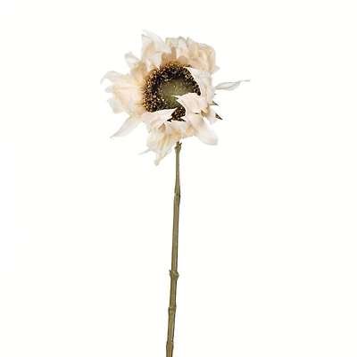 Ivory Sunflower Stem, 4ct.
