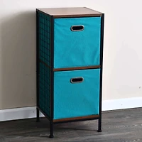 2 Pack Household Essentials 13" Fabric Storage Bins