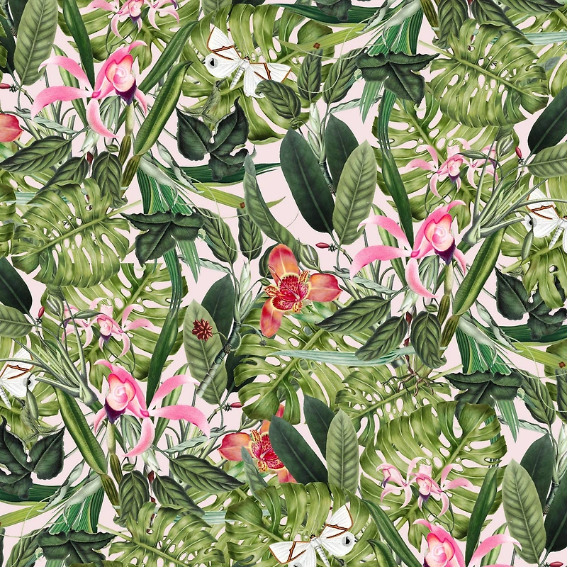 Tropical Palm Cotton Fabric Bundle by Loops & Threads™