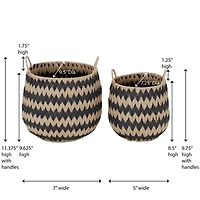 Household Essentials 12" Woven Basket Set