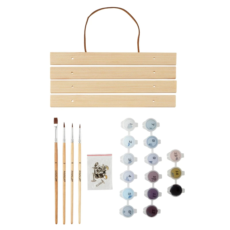 8" x 10" Wanderer Paint-by-Number Kit with Wood Display Hanger by Artist's Loft®