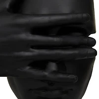 Black Polystone Face Sculpture Set