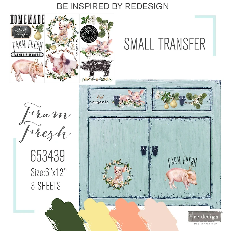 Prima® Re-Design® Farm Fresh Décor Transfers