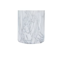 21" White Ceramic Contemporary Vase