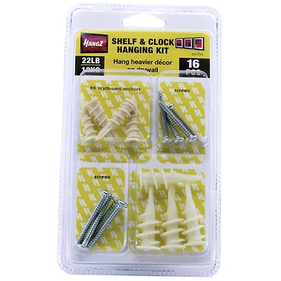 HangZ® 22lb. Shelf & Clock Hanging Kit