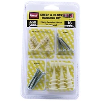 HangZ® 22lb. Shelf & Clock Hanging Kit