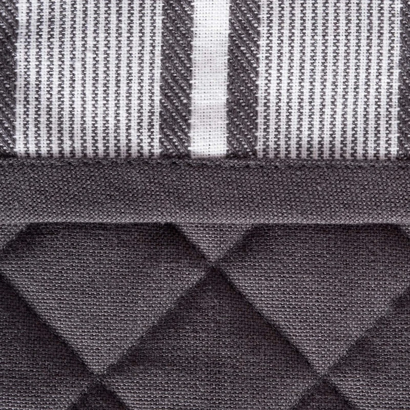DII® Mineral Gray Stripe Double Oven Mitt