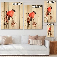 Designart - Bullfinch Bird On A Branch