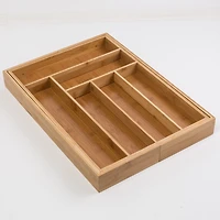 Honey Can Do Expandable Large Silverware Bamboo Drawer Organizer