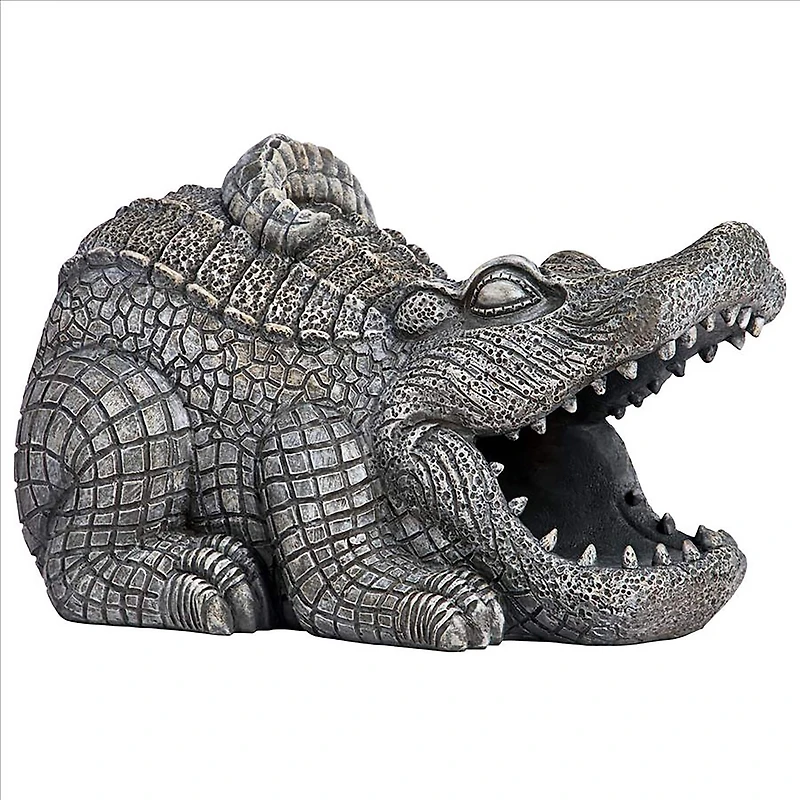 Design Toscano 10" Swamp Alligator Gutter Guardian Downspout Statue