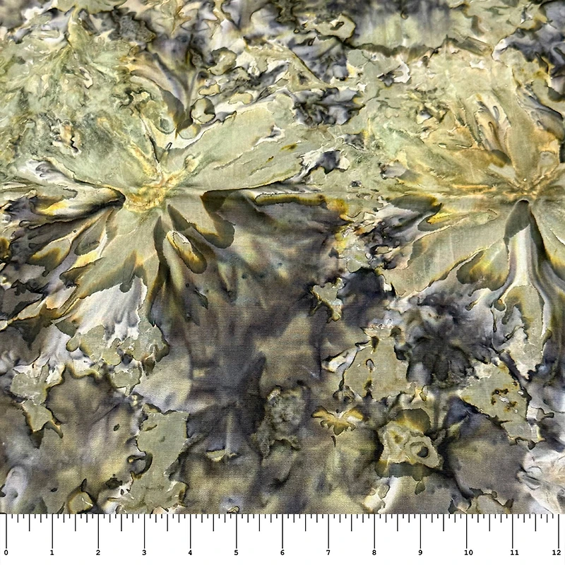 Feldman Premium Indonesian Batik Black & Gray Tie Dye Fabric