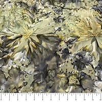 Feldman Premium Indonesian Batik Black & Gray Tie Dye Fabric