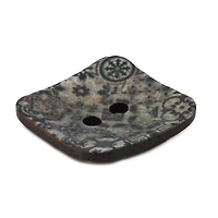 Dritz® 35mm Black Sustainable Coconut Square Button, 3ct.